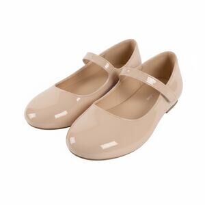 FunkyMonkey Toddler Girls Nude Patent Mary Jane Shoes Size 12